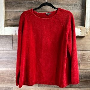 Carolyn Taylor Women’s Red Long Sleeve Sweater, Size 1X